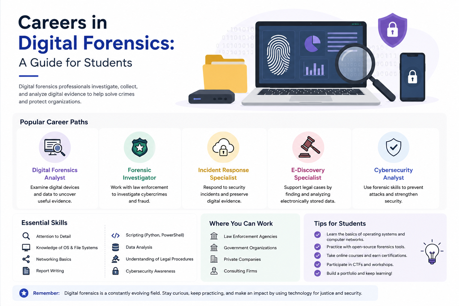 Careers in Digital Forensics: A Guide for Students